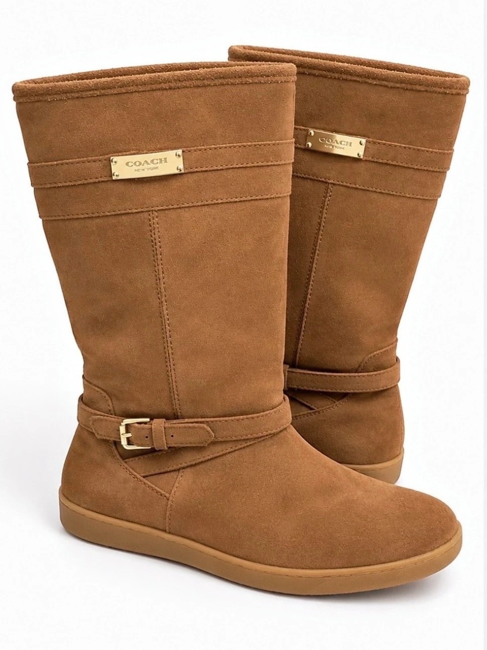COACH Brown Suede Tall Boots